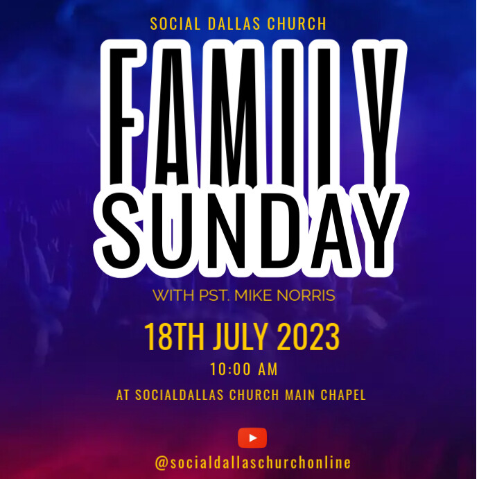 family sunday Instagram Post template