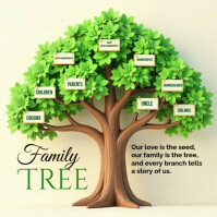 Family Tree Сообщение Instagram template