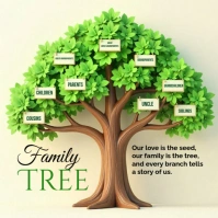 Family Tree Message Instagram template