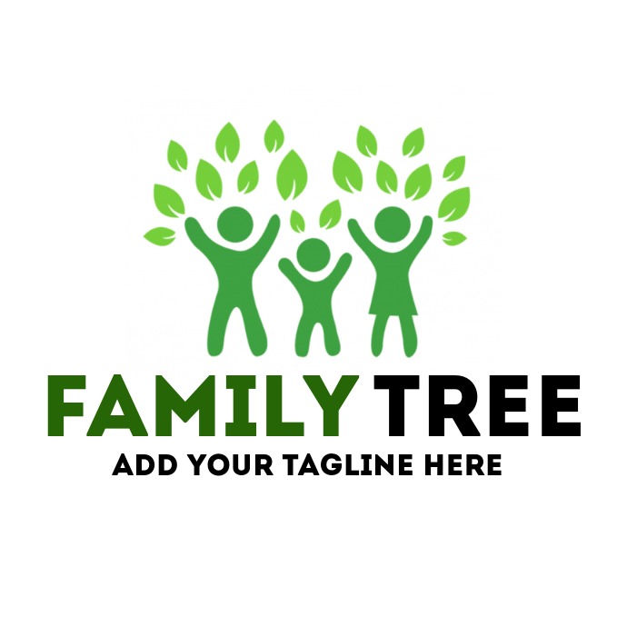 Family tree logo Logotyp template