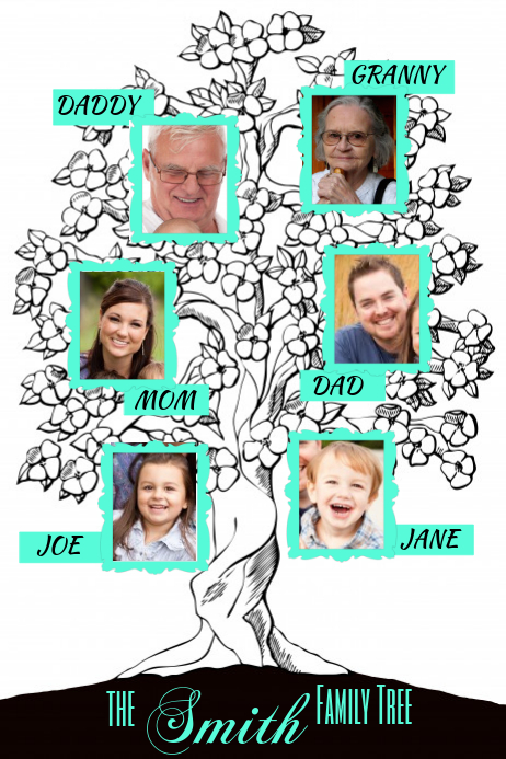 Family Tree Poster Template PosterMyWall