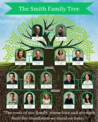 Family Tree Template Instagram Portrait