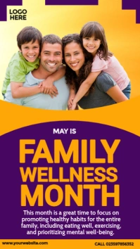 Family Wellness Month Instagram Story template