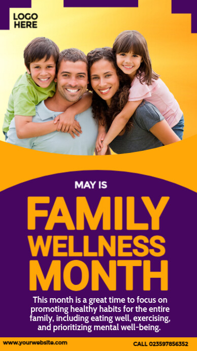 National Wellness Month Flyers Template | PosterMyWall