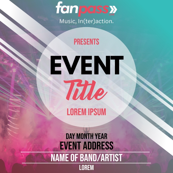 Fan Signing Event Poster Example Copy of Fan Pass Event Promo | PosterMyWall