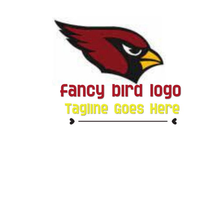 Fancy bird logo Logótipo template