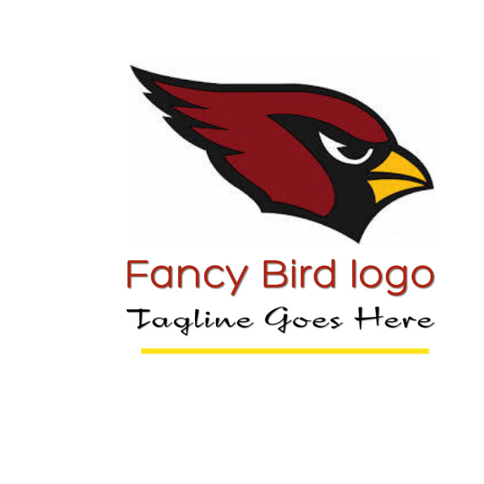 Fancy bird logo Logótipo template