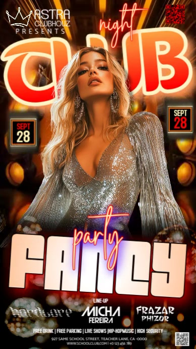 Fancy Elegant Party Event Ad Design Template Instagram Story