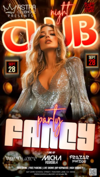 Fancy Elegant Party Event Ad Design Template Instagram Story