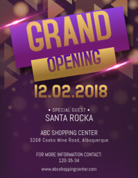 Fancy Grand Opening Flyer Template