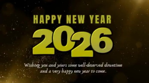 Fancy Happy New Year twitter post template