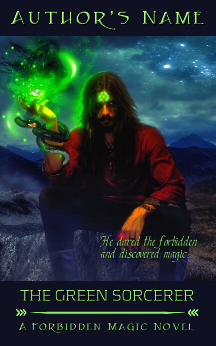 Fantasy Ebook Cover - Green Sorcerer Template | PosterMyWall