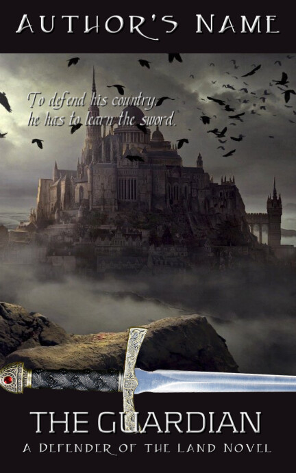 Fantasy Ebook Cover - Guardian Sampul Kindle/Buku template