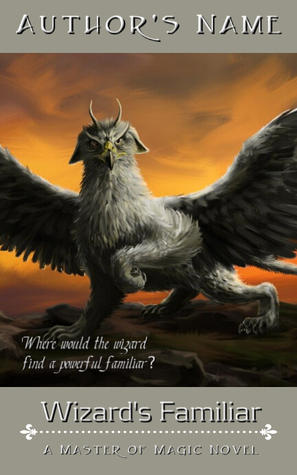 Fantasy Ebook Cover - Wizard's Familiar Kindle/Book Covers template