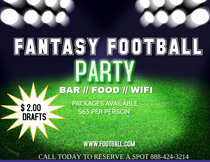 FANTASY FOOTBALL Template PosterMyWall