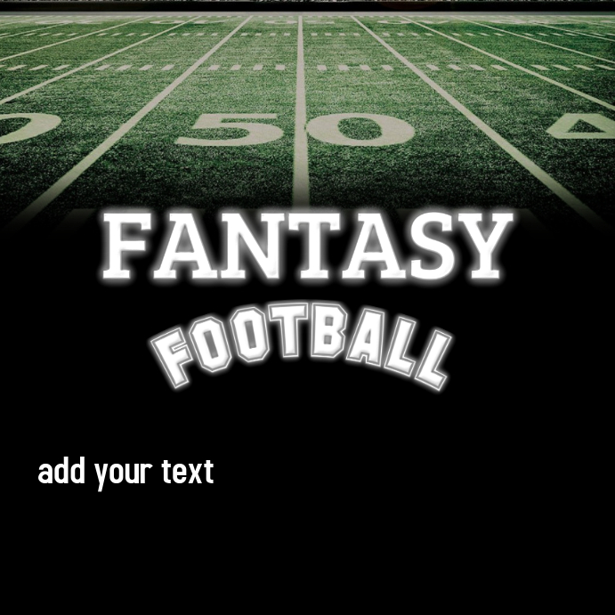 FANTASY FOOTBALL Publicación de Instagram template