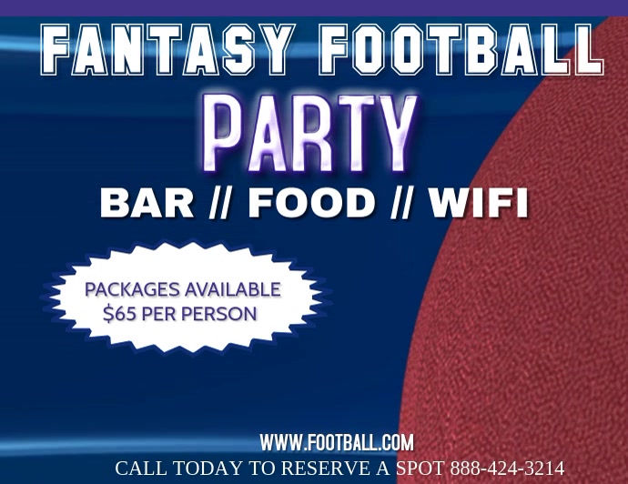 FANTASY FOOTBALL Template PosterMyWall