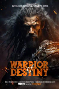 Fantasy Movie Trailer Cinematic Poster Video Template Póster