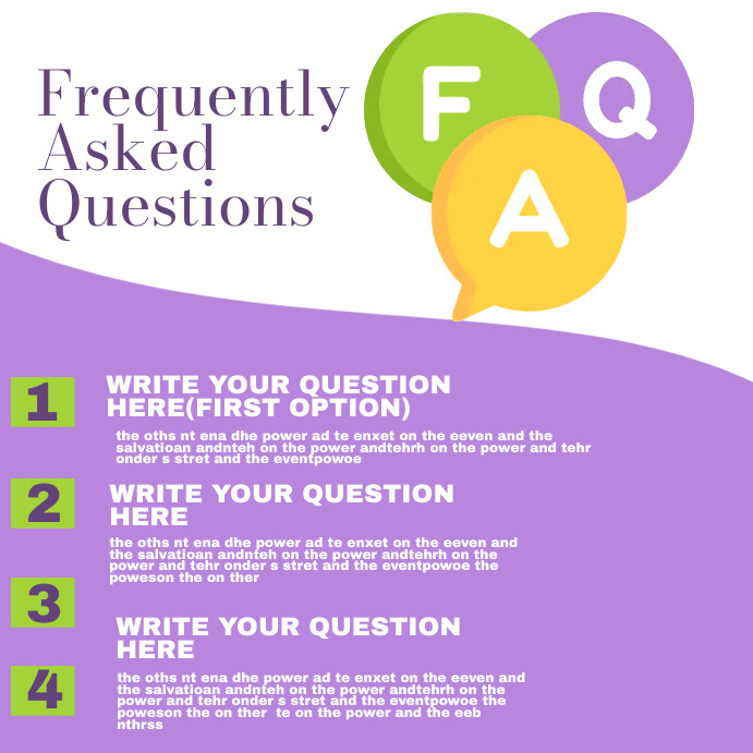 FAQ Template PosterMyWall FAQ Template PosterMyWall