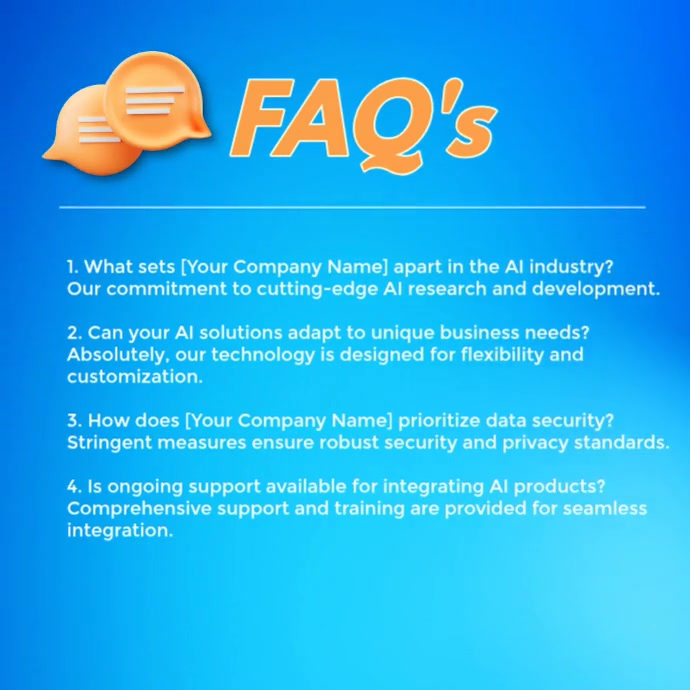Ai Industry Faq Instagram Ad Template | PosterMyWall