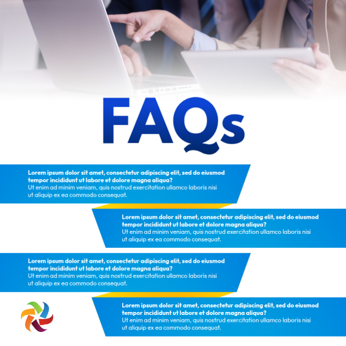 Faqs frequently asked questions Template | PosterMyWall