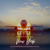 Farewell Card Instagram Post template