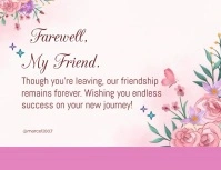 Farewell Card Flyer (US Letter) template