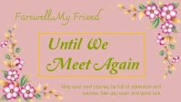 farewell card design template Blog-Kopfzeile
