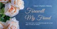 farewell card design template Facebook Shared Image