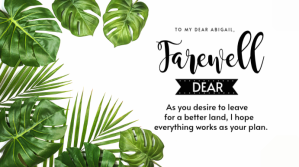 farewell ตัวอย่างภาพบน YouTube template