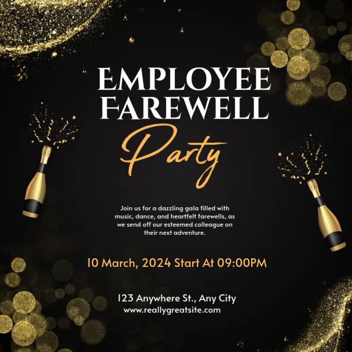 Farewell Flyer Template | PosterMyWall