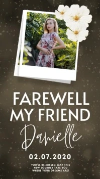 FAREWELL GREETING CARD DESIGN TEMPLATE