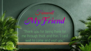farewell my friend Ecrã digital (16:9) template