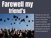 Farewell my friends Gårdskilt template