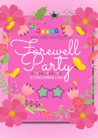 Farewell party A1 template
