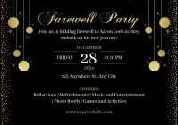 Farewell Party A4 template