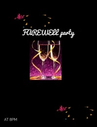 farewell party flyer template