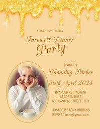 FAREWELL PARTY FLYER DESIGN Template | PosterMyWall