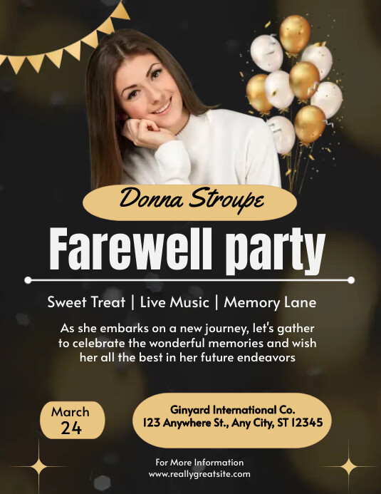 Farewell Party Flyer Template | PosterMyWall