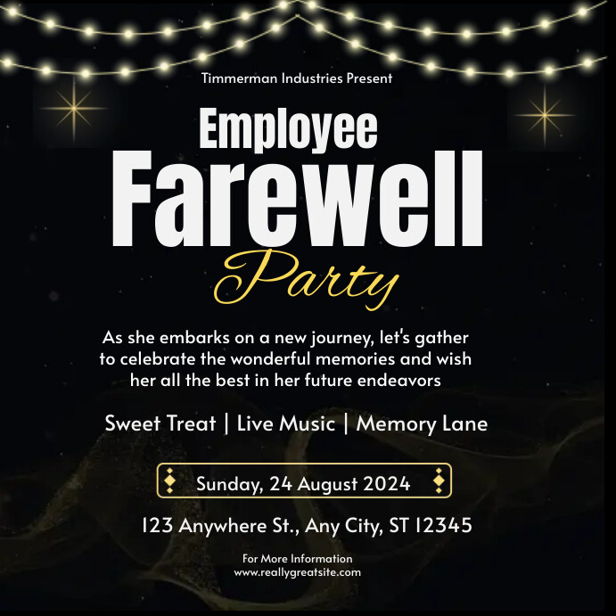 Farewell Lunch Flyer Template Free Digital Farewell Invitation