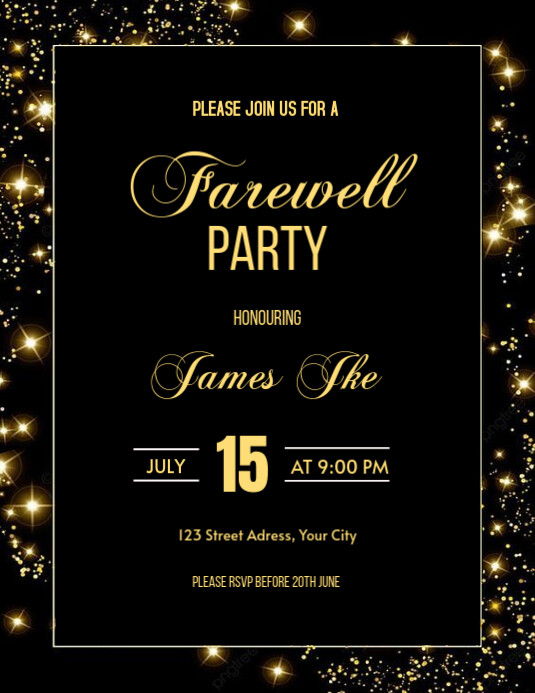 farewell party invitation flyer Template | PosterMyWall