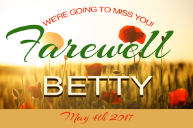 Farewell Poster template