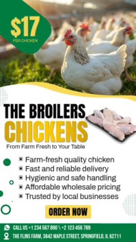 Farm Fresh Chicken Promotion Digital Display Video template