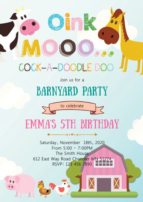 Modele Invitation De Fete D Anniversaire De Zoo De Ferme Postermywall Modele Invitation De Fete D Anniversaire De Zoo De Ferme Postermywall