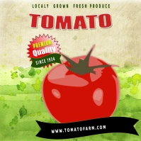 farm tomato instagram Quadrado (1:1) template
