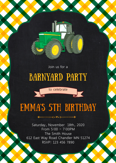 Modele Invitation De Fete D Anniversaire De Tracteur Agricole Postermywall Modele Invitation De Fete D Anniversaire De Tracteur Agricole Postermywall