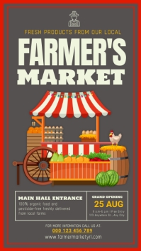 farmer's market, market place, event Instagram Story template