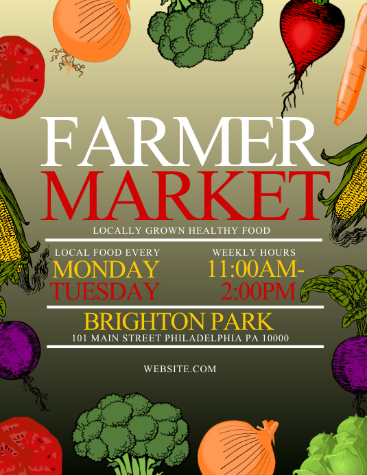 Farmer Market Template PosterMyWall
