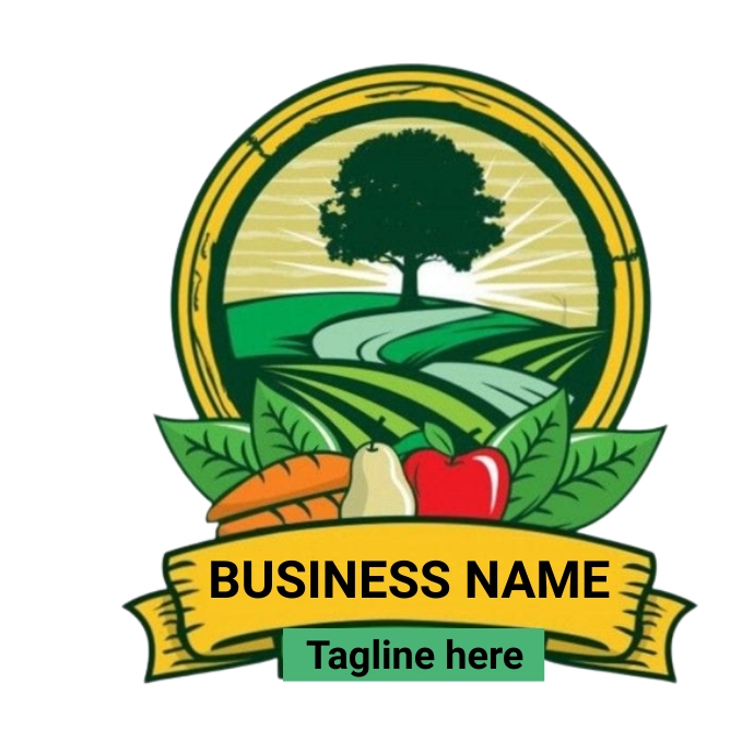 farmer or village logo/ vegetable logo/food a Template PosterMyWall