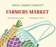 Farmers market Rectangle moyen template